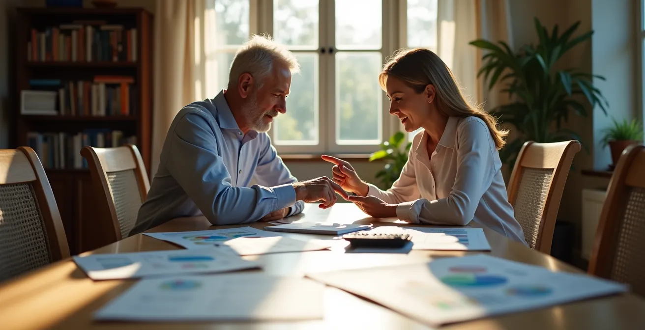 Couple consultant ensemble leur stratégie d'optimisation fiscale pour leur assurance vie