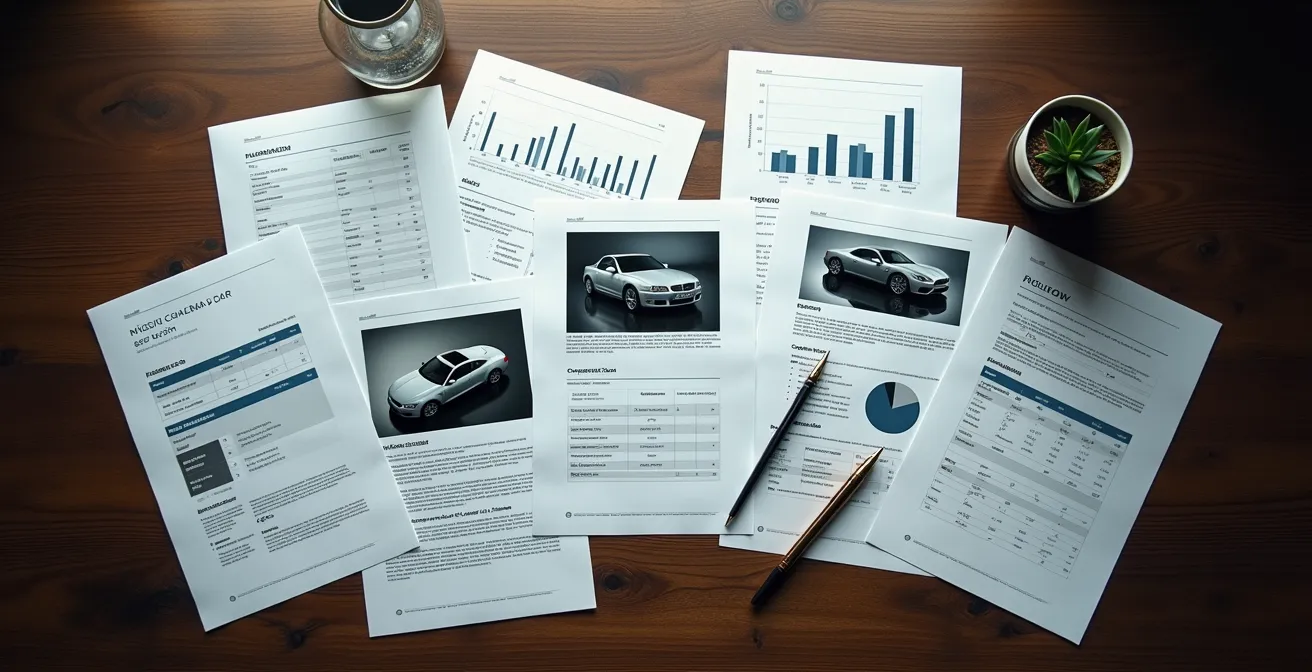 Dossier complet de valorisation avec documents et preuves pour contre-expertise automobile