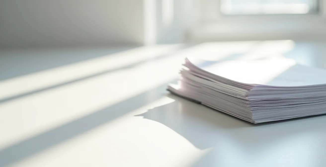 Accumulation de documents médicaux et factures illustrant les coûts non couverts